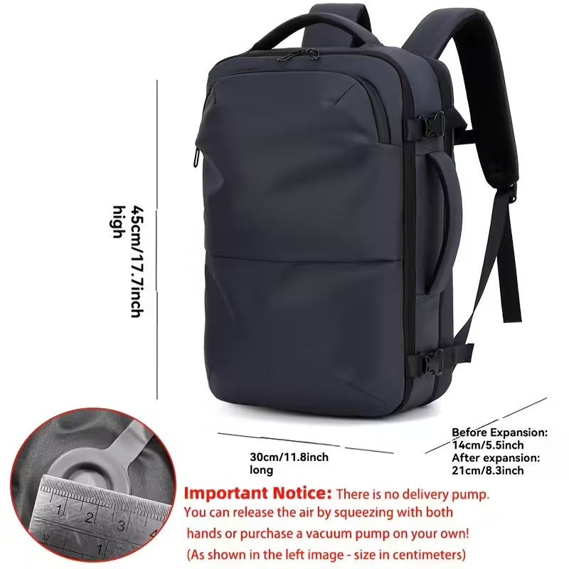 Travel Compression Backpack with Zipper Storage