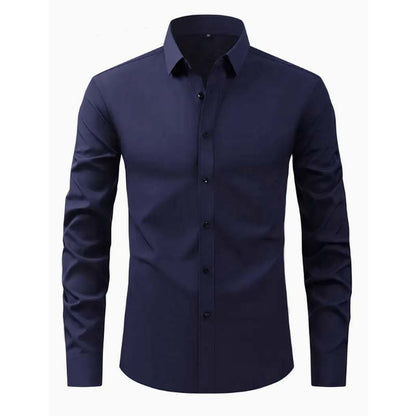 Mens Long Sleeve No-Iron Dress Shirt