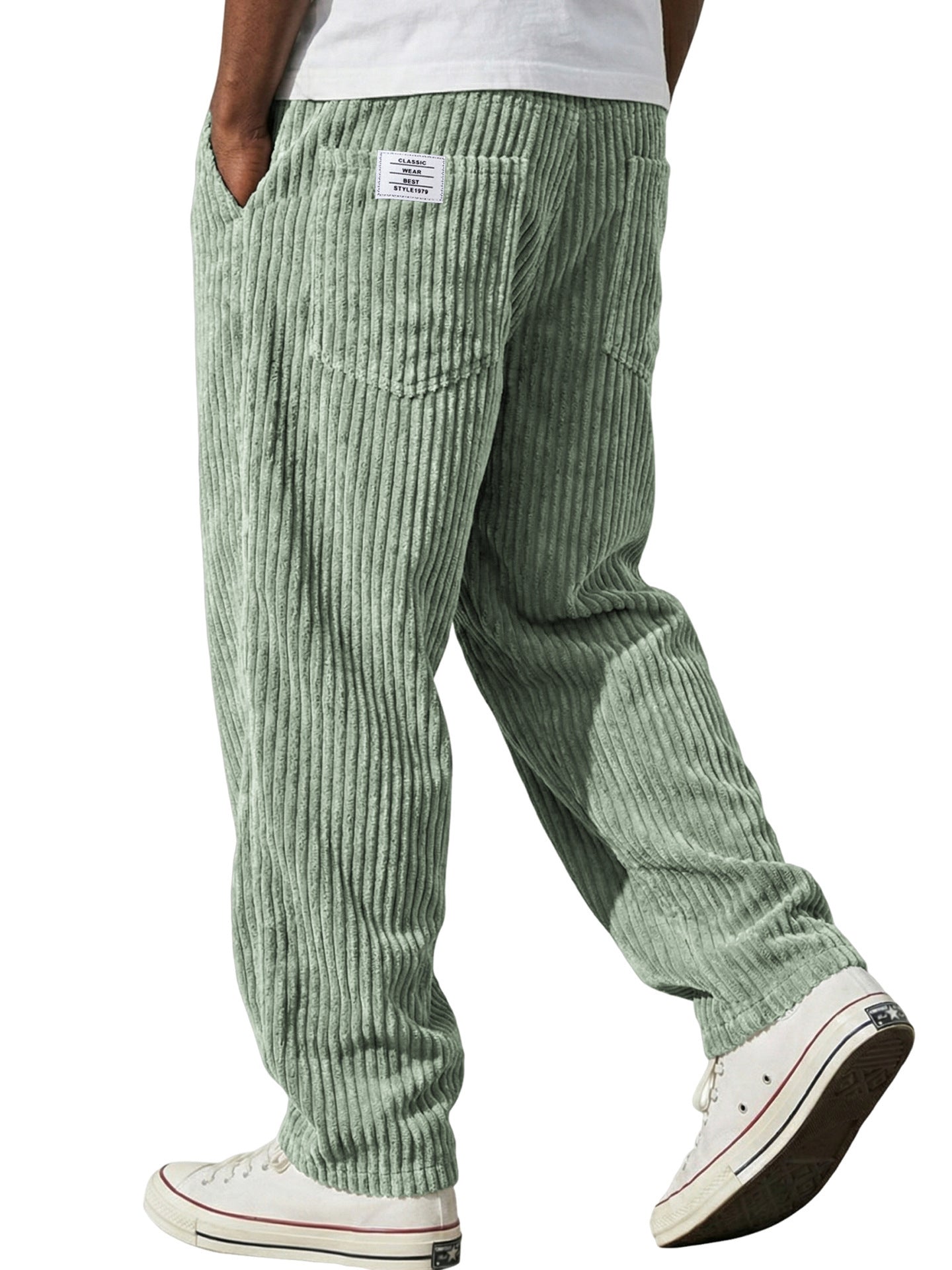 Mens Straight Leg Casual Pants
