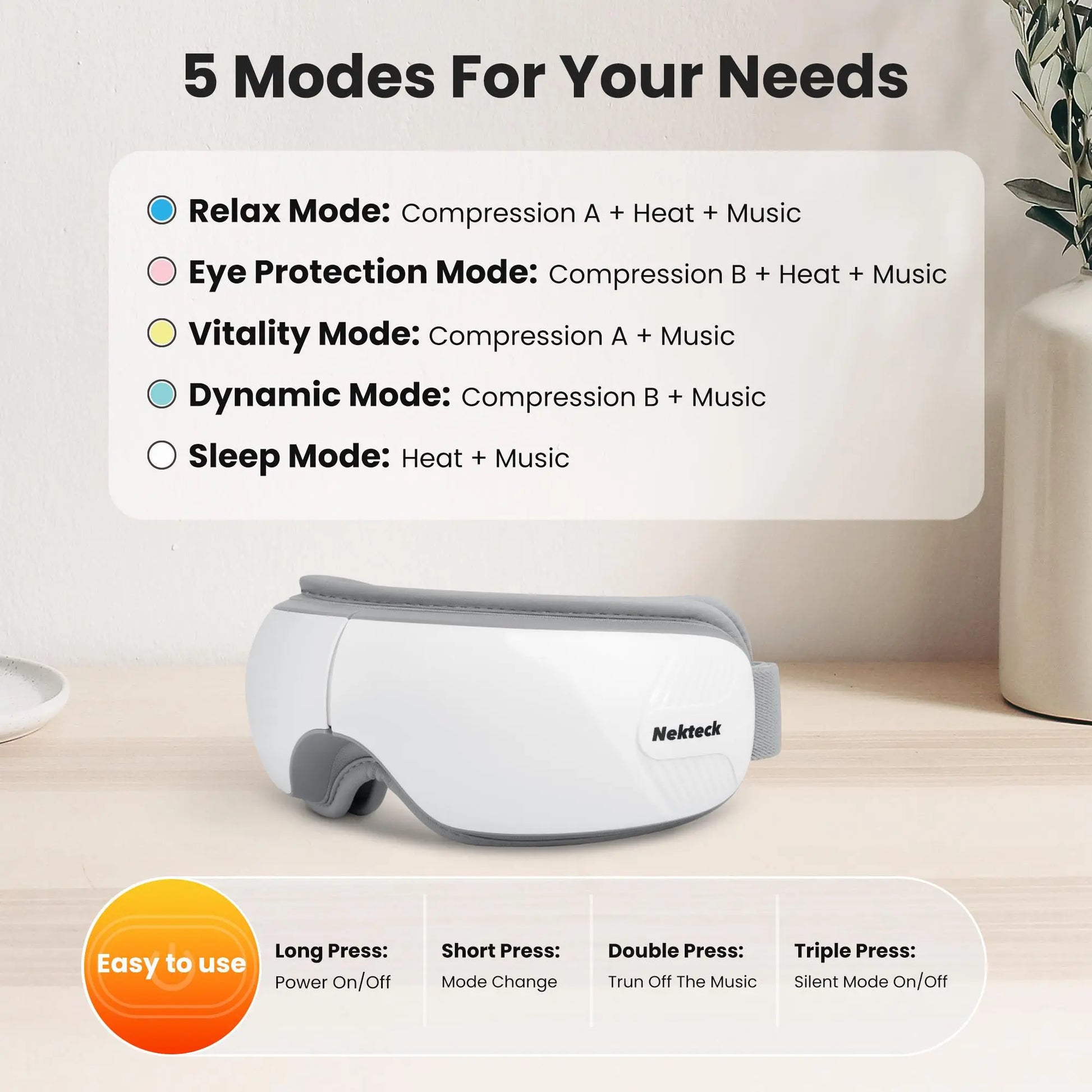 Nekteck Neck Massager & Foot Massager & Eye Massager, Gift for Father Mother Friend