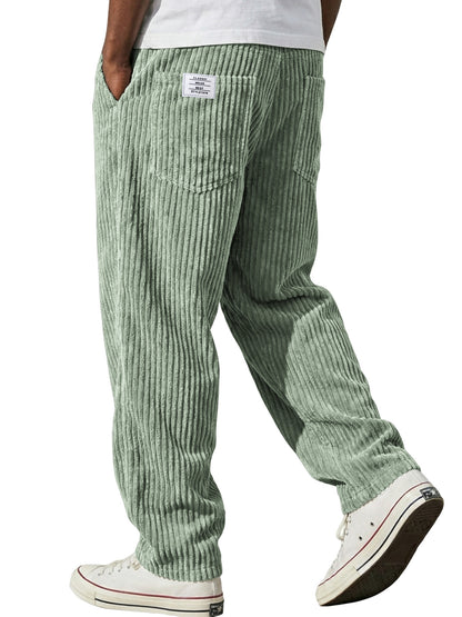 Mens Straight Leg Casual Pants