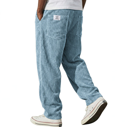 Mens Straight Leg Casual Pants