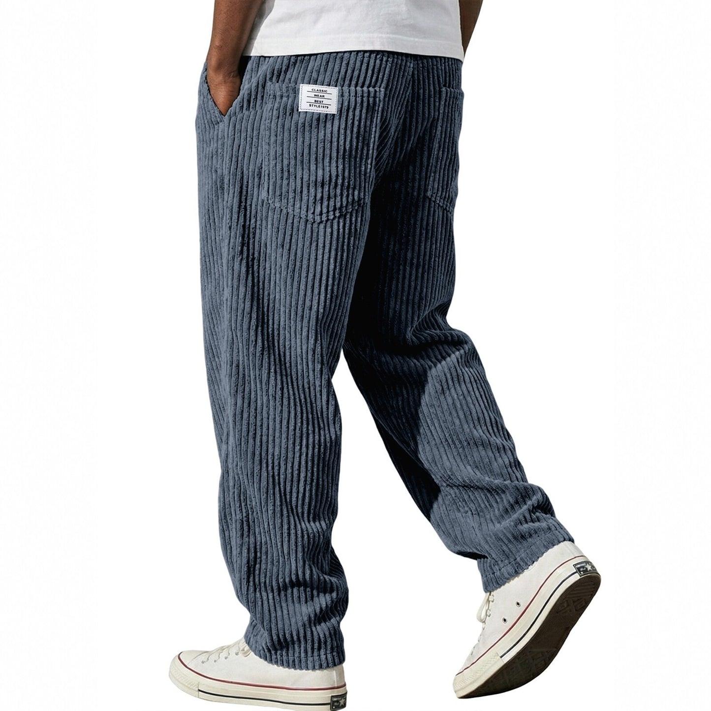 Mens Straight Leg Casual Pants