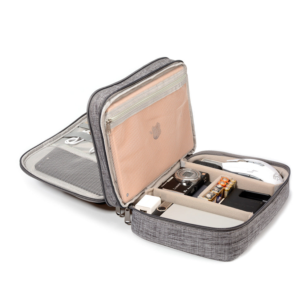 Premium Waterproof Travel Cable Organizer Bag for Chargers, Cables, Power Banks & Electronics Accessories