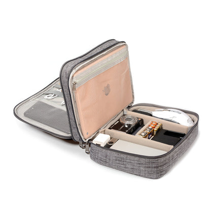Premium Waterproof Travel Cable Organizer Bag for Chargers, Cables, Power Banks & Electronics Accessories