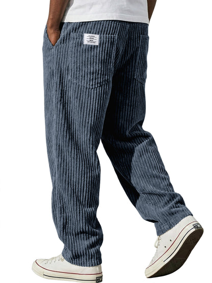 Mens Straight Leg Casual Pants