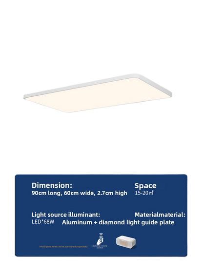 Ultra-Thin Smart Ceiling Lamp with Dimmable Lighting
