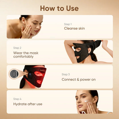 Lumederm GLOW Wireless LED Face Mask-With Red Light Therapy, 2-Year Warranty, Portable and Rechargeable for LED Facial Mask Skincare at Home and Travel, the Ultimate Gift Choice for This Season,Father'Sdaygifts,Summerhairstyles
