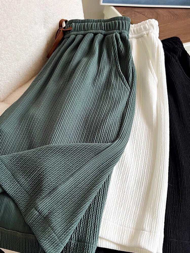 Mens Textured Ice Silk Quick-Dry Shorts