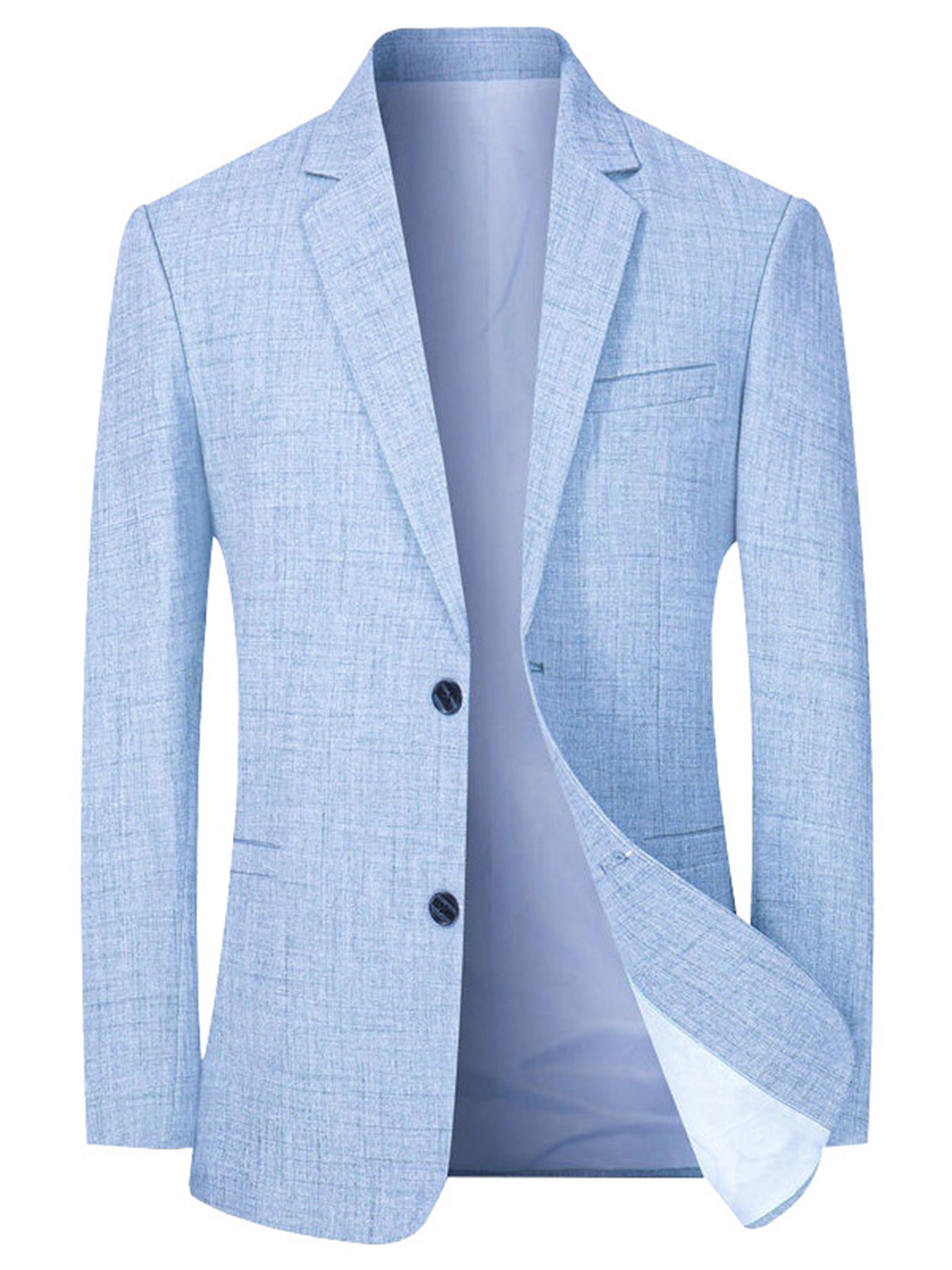 Men's Casual Solid Color Suit Jacket