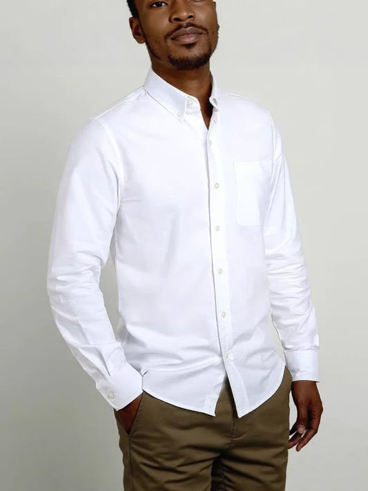 Classic Cotton Blend Dress Shirt
