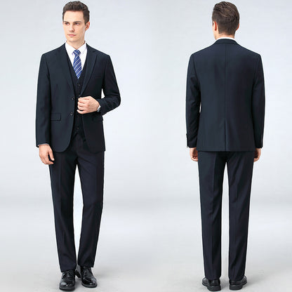 Classic Wool Blend Mens Three Piece Suit