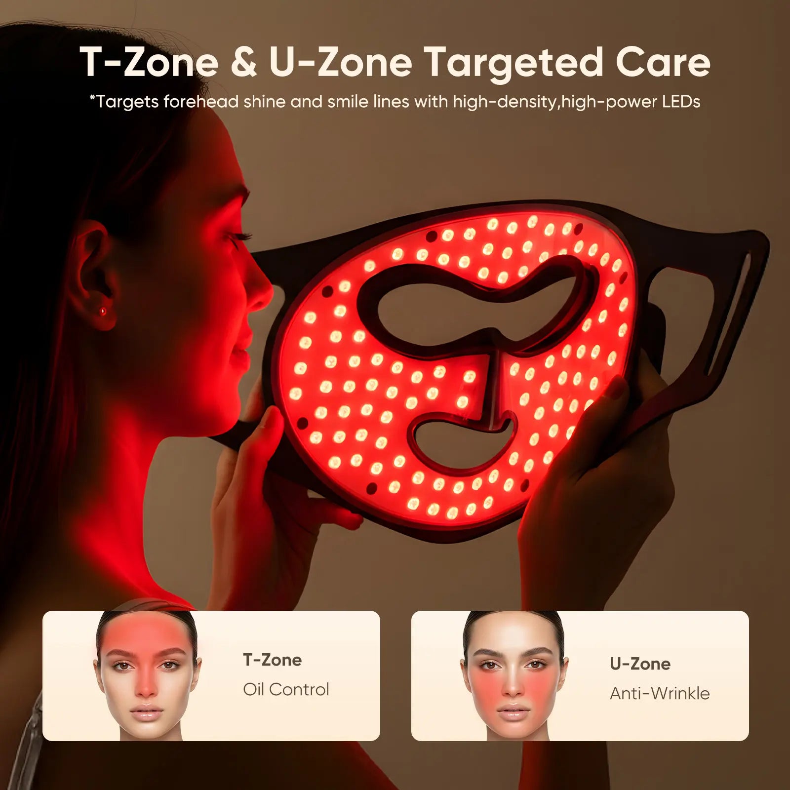 Lumederm GLOW Wireless LED Face Mask-With Red Light Therapy, 2-Year Warranty, Portable and Rechargeable for LED Facial Mask Skincare at Home and Travel, the Ultimate Gift Choice for This Season,Father'Sdaygifts,Summerhairstyles