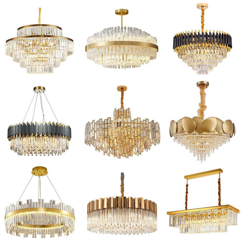 Modern Crystal Chandelier LED Lighting for Living Room Dining