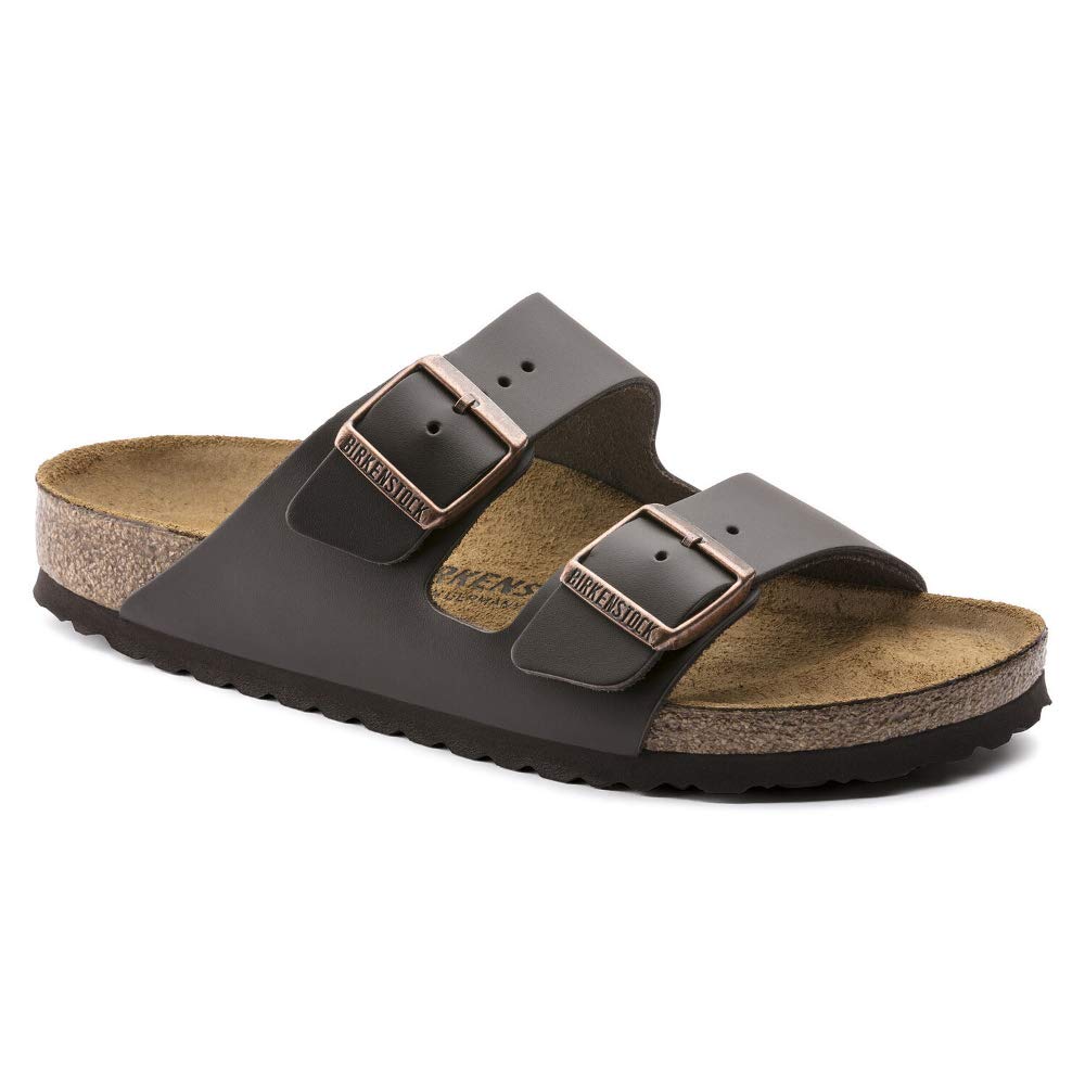 Birkenstock Arizona Dark Brown Natural Oiled Leather Sandals (44 M EU- 11-11.5 US Men).