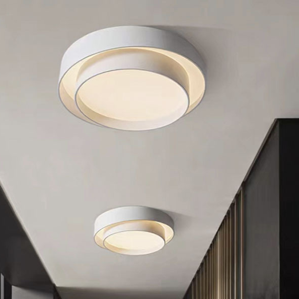 Modern Double Layer LED Ceiling Light Nordic Round Bedroom Lamp