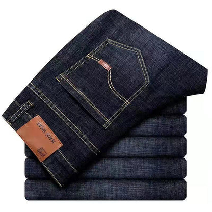 Mens Stretch Straight Leg Denim Pants