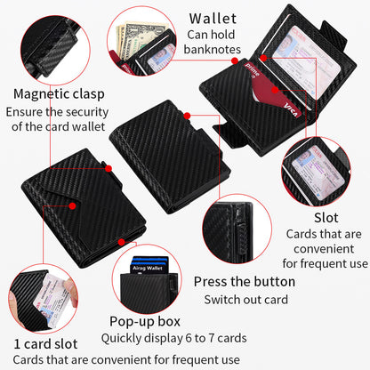 Magnetic ID Card Holder Wallet