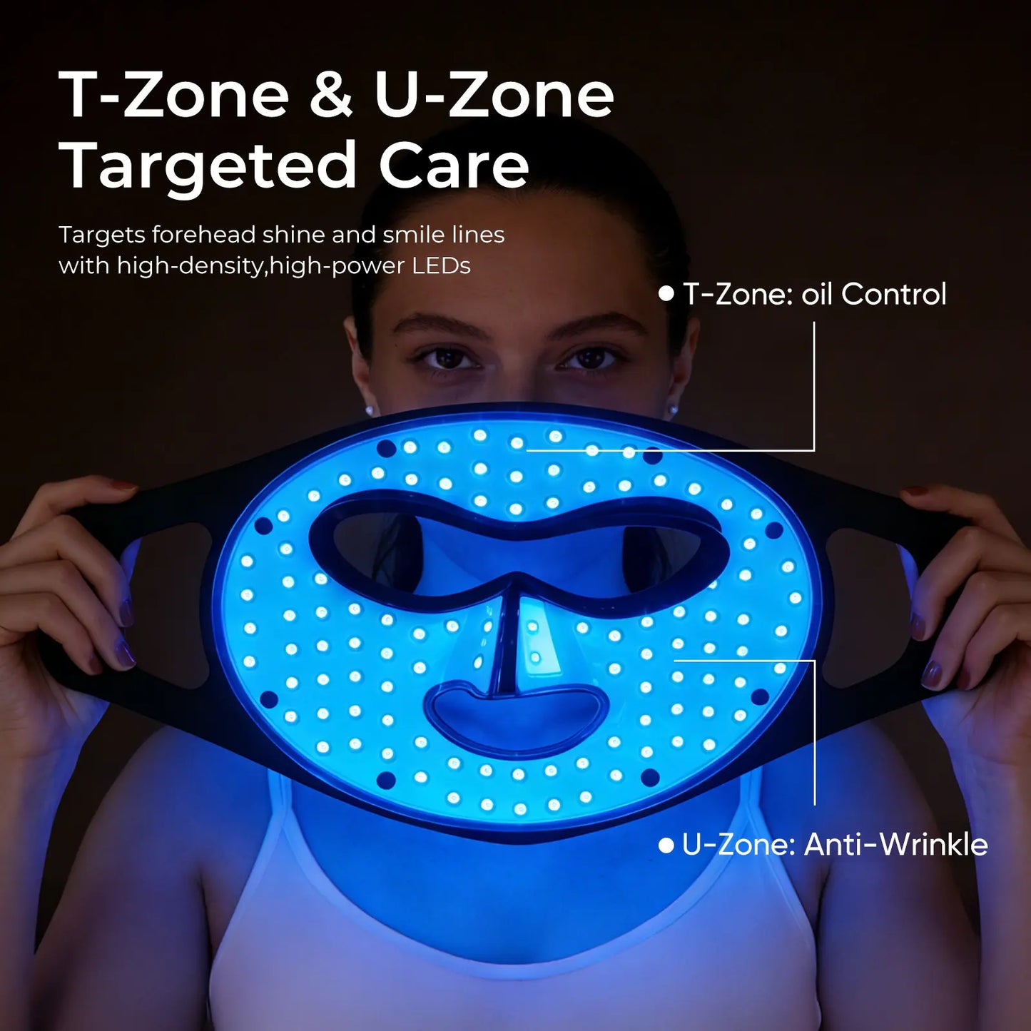 Lumederm GLOW Wireless LED Face Mask-With Red Light Therapy, 2-Year Warranty, Portable and Rechargeable for LED Facial Mask Skincare at Home and Travel, the Ultimate Gift Choice for This Season,Father'Sdaygifts,Summerhairstyles