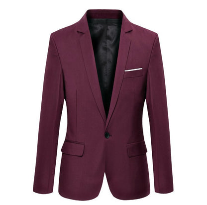 Slim Fit Mens Casual Suit Jacket