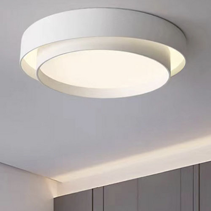 Modern Double Layer LED Ceiling Light Nordic Round Bedroom Lamp