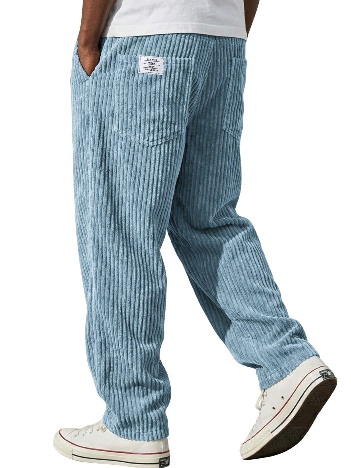 Mens Straight Leg Casual Pants