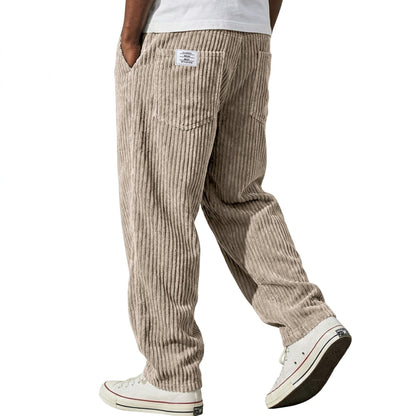 Mens Straight Leg Casual Pants