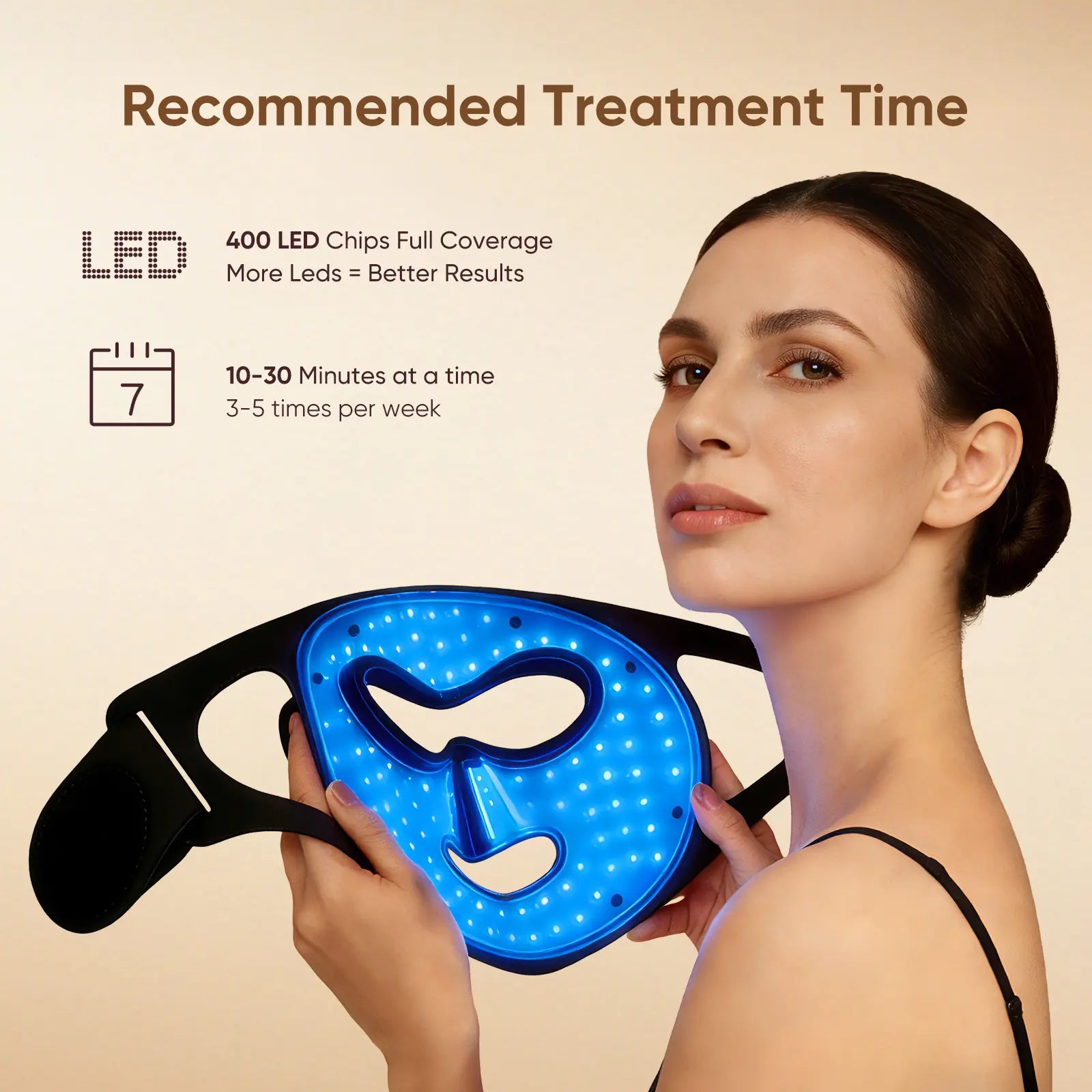 Lumederm GLOW Wireless LED Face Mask-With Red Light Therapy, 2-Year Warranty, Portable and Rechargeable for LED Facial Mask Skincare at Home and Travel, the Ultimate Gift Choice for This Season,Father'Sdaygifts,Summerhairstyles