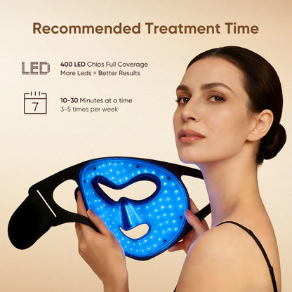 Lumederm GLOW Wireless LED Face Mask-With Red Light Therapy, 2-Year Warranty, Portable and Rechargeable for LED Facial Mask Skincare at Home and Travel, the Ultimate Gift Choice for This Season,Father'Sdaygifts,Summerhairstyles