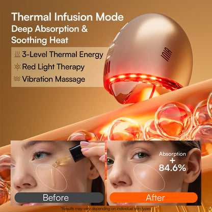INIA GLACE Microcurrent Lymphatic Drainage Beauty Device | EMS Microcurrent-Activated Deep Drainage with Red & Blue Light, Thermal & Cryo Therapy for Instant De-Puff, Snatched Lift, Face & Neck Sculpting, Summer Beauty Gift Ideas