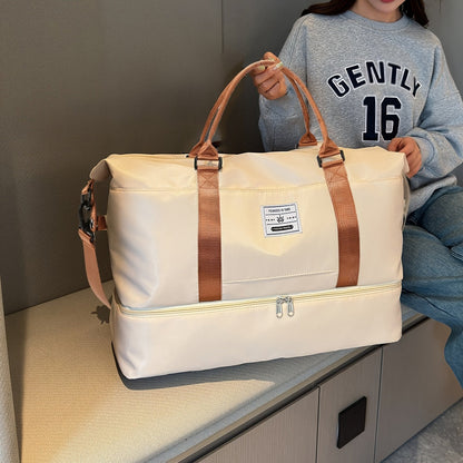 Travel Gym Bag with Wet & Dry Separation