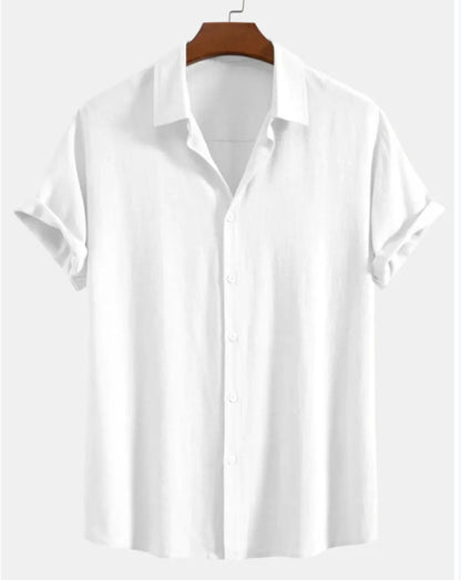 Men's Stand Collar Casual Shirt Set