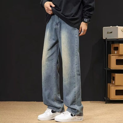Mens Straight Leg Denim Pants