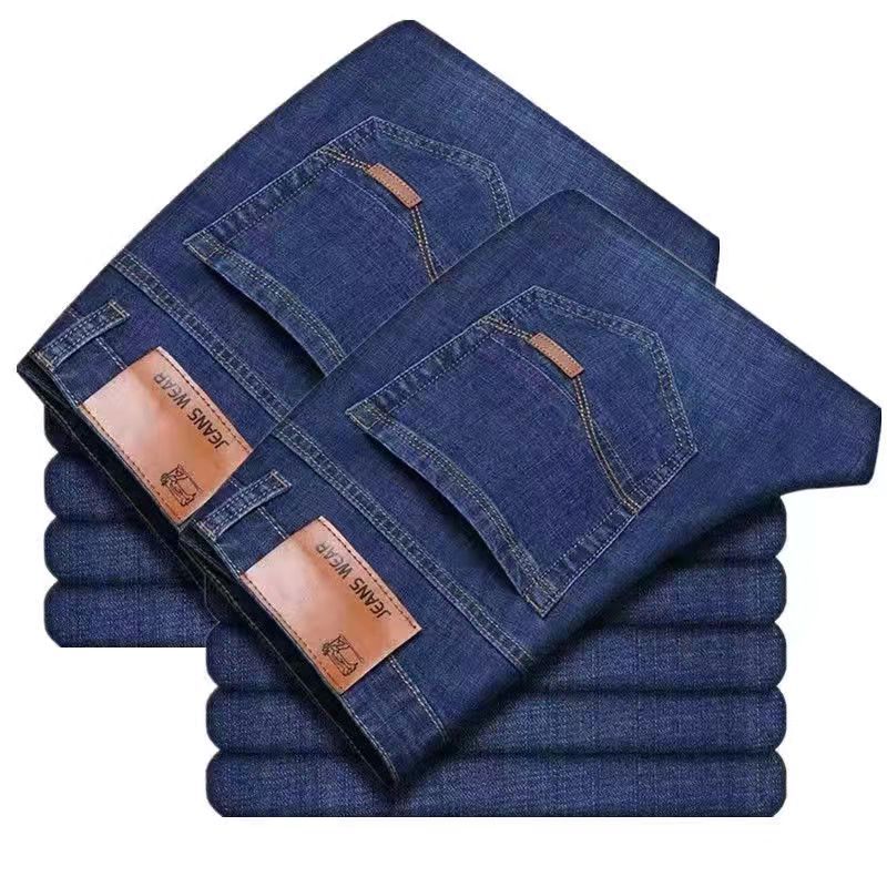 Mens Stretch Straight Leg Denim Pants