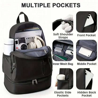 NNETM Multi-Compartment Travel Backpack