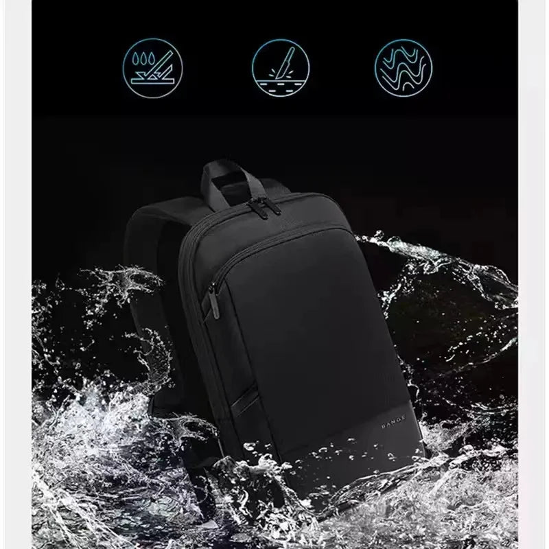 Expandable 15.6 Laptop Backpack Black