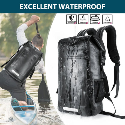 Large Capacity Swimming Waterproof Backpack, Beach, Drifting, Surfing, Diving, Waterproof Backpack 35L Dry Pack
