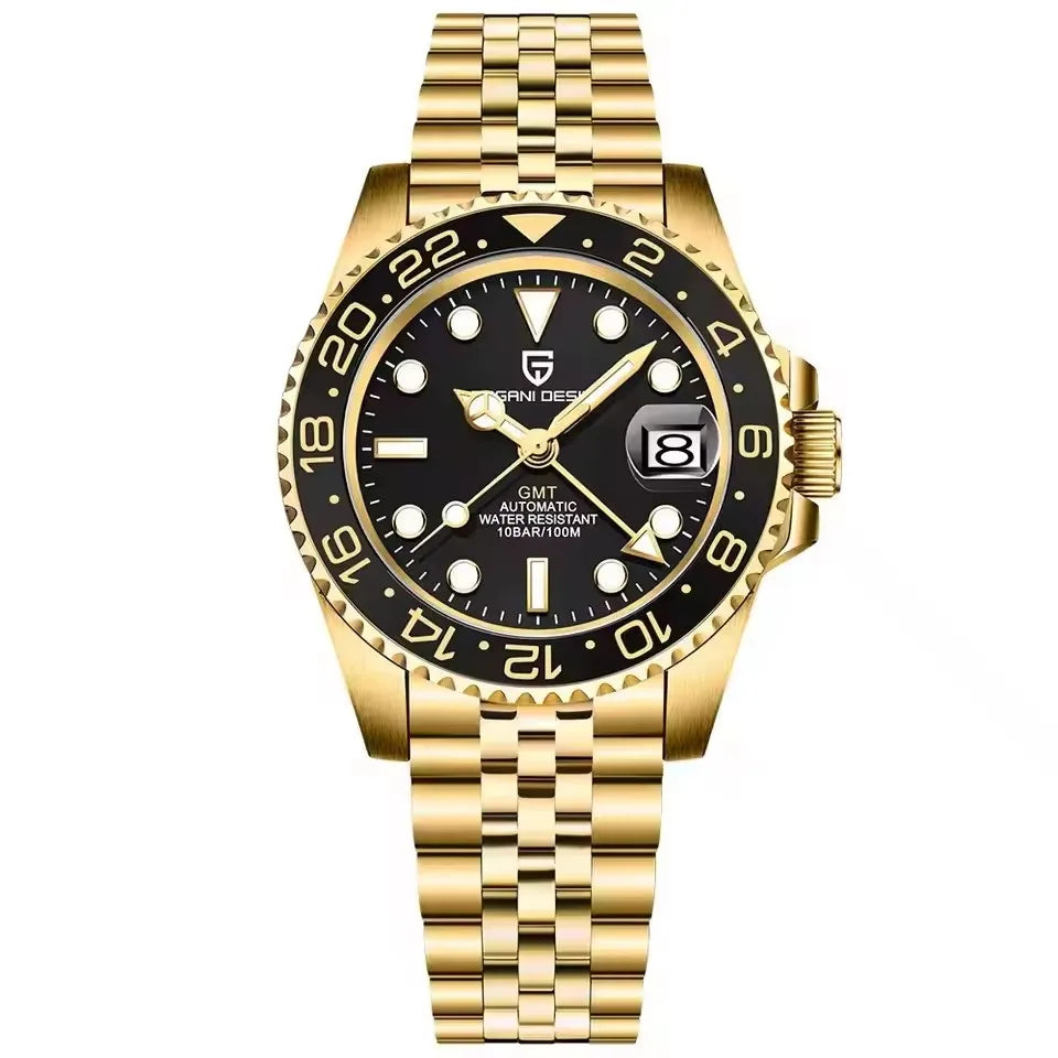 V3 Version GMT Watches Men'S Luxury Sapphire Automatic Mechanical Watch 40MM Stainless Steel Waterproof Watch