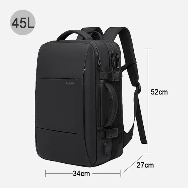 Executive 45L Expandable Backpack Black