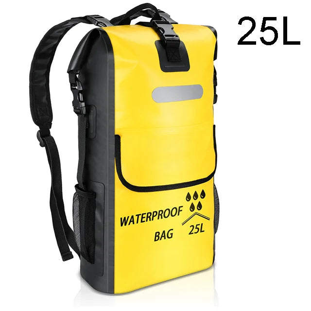 Large Capacity Swimming Waterproof Backpack, Beach, Drifting, Surfing, Diving, Waterproof Backpack 35L Dry Pack
