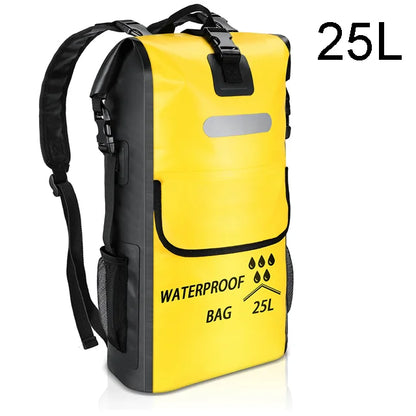 Large Capacity Swimming Waterproof Backpack, Beach, Drifting, Surfing, Diving, Waterproof Backpack 35L Dry Pack