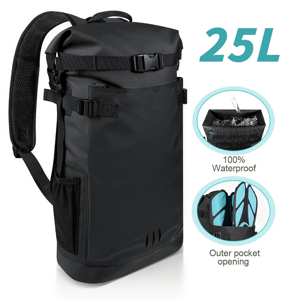 Large Capacity Swimming Waterproof Backpack, Beach, Drifting, Surfing, Diving, Waterproof Backpack 35L Dry Pack