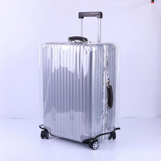 NNEIDS Waterproof Pvc Trolley Suitcase Cover - 26 Inch Rimless Transparent Dustproof