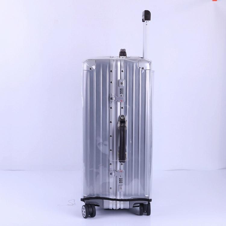 NNEIDS Waterproof Pvc Trolley Suitcase Cover - 26 Inch Rimless Transparent Dustproof