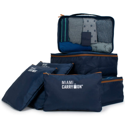 Foldable 6 Piece Packing Cubes
