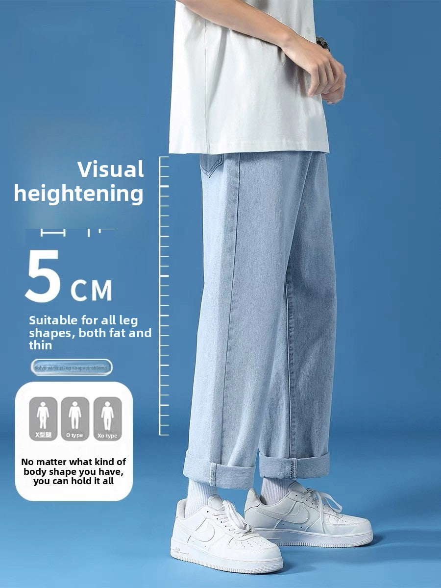 Mens Straight Loose Casual Jeans