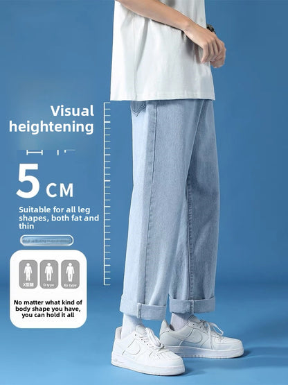Mens Straight Loose Casual Jeans