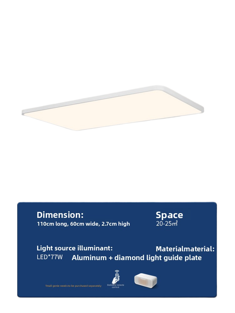 Ultra-Thin Smart Ceiling Lamp with Dimmable Lighting