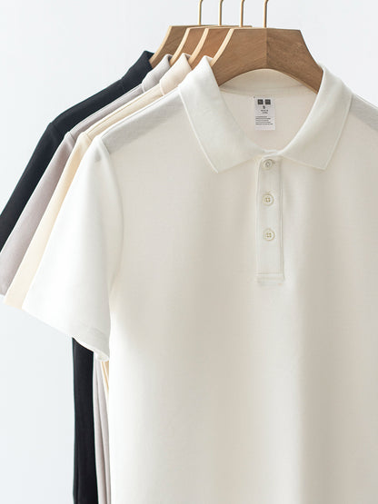 Men's Cotton Polo Shirt Short Sleeve Casual