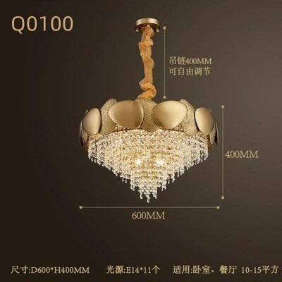 Modern Crystal Chandelier LED Lighting for Living Room Dining